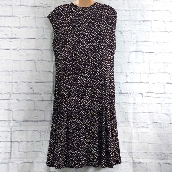 Chaps Dress Polka Dot Empire Waist Sz XL - Picture 4 of 5